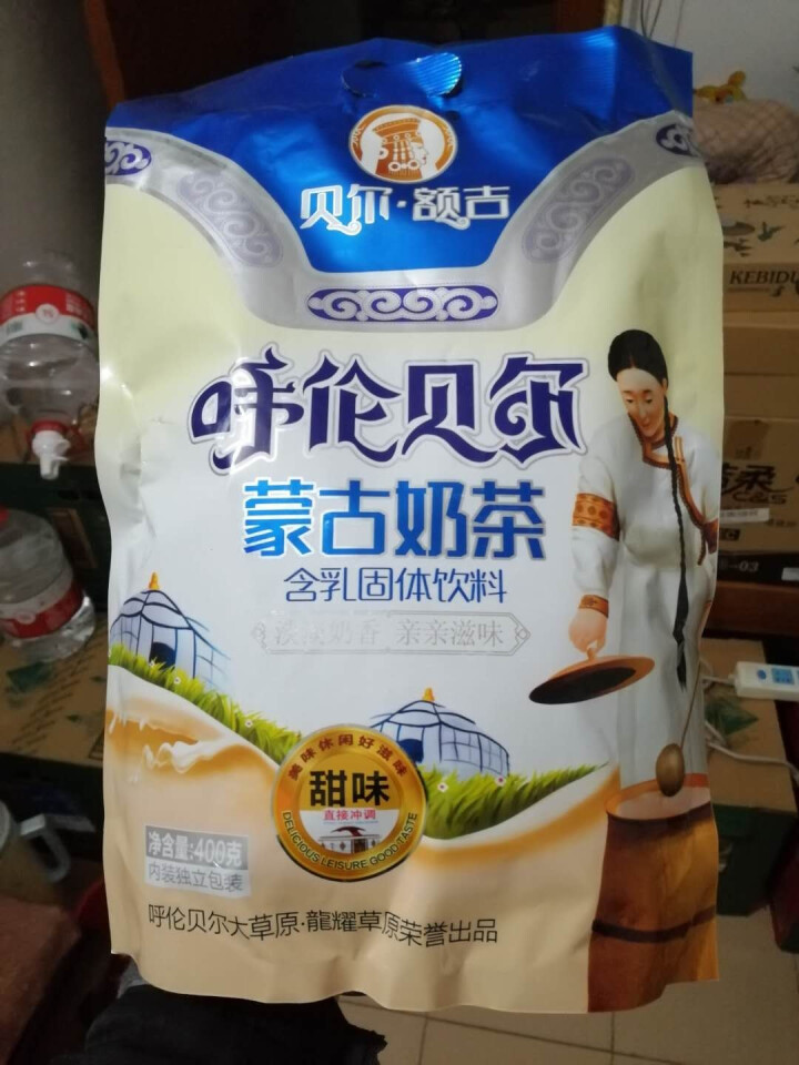 【鄂温克馆】贝尔额吉内蒙古奶茶 冲调饮品 独立小包装早餐奶茶400g 甜味怎么样，好用吗，口碑，心得，评价，试用报告,第2张