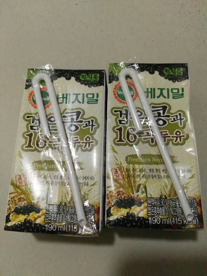 【韩国进口】倍吉美尔16谷物黑豆豆奶营养豆乳 190ml*2（体验装）怎么样，好用吗，口碑，心得，评价，试用报告,第3张