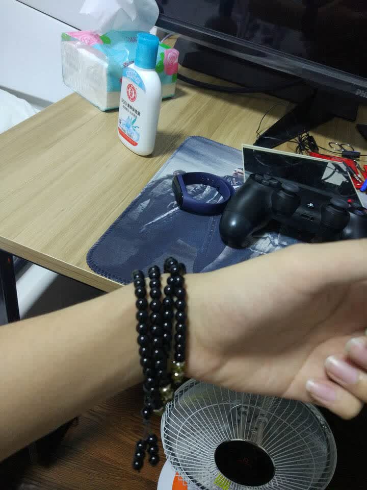 劳拉图(laolatu)品牌手链男情侣手链一对可刻字黑曜石闺蜜简约礼品