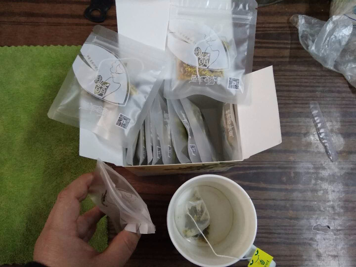 鲜萌花草茶 星恋桂花乌龙花茶 花草茶独立三角茶包 安溪铁观音桂花浓香组合茶 冷泡茶包养生茶12袋/盒怎么样，好用吗，口碑，心得，评价，试用报告,第8张