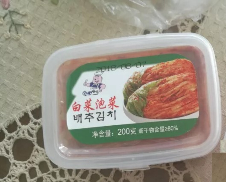 小肥食品白菜泡菜200g辣白菜韩式泡菜腌制咸菜开味下饭菜 小肥泡菜1盒怎么样，好用吗，口碑，心得，评价，试用报告,第3张