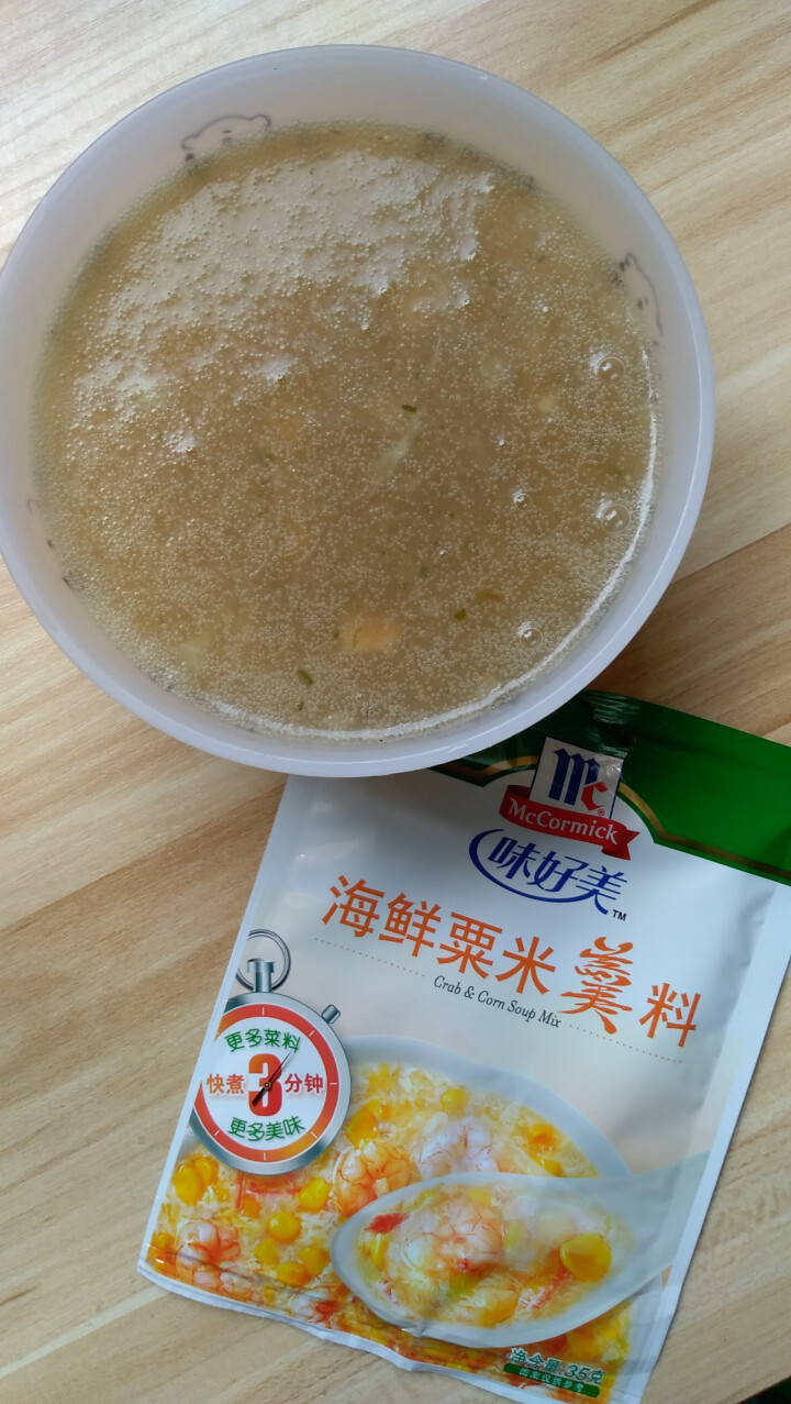 （McCormicK）速食汤料味好美海鲜粟米羹快煮3分钟35g*12包中袋家庭装怎么样，好用吗，口碑，心得，评价，试用报告,第5张