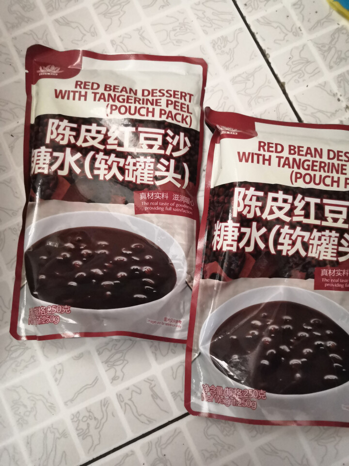 顺南糖水陈皮红豆沙即食代餐谷物糖水甜品 250克*5包怎么样，好用吗，口碑，心得，评价，试用报告,第4张