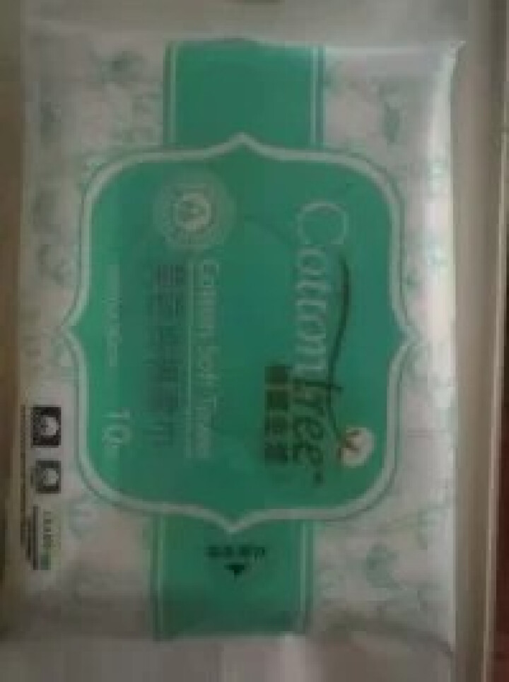 棉德生活 (Cottontree)居家纯棉柔巾 居家抽纸巾孕妇可用干湿两用 10片/包 16cm*20cm 软抽怎么样，好用吗，口碑，心得，评价，试用报告,第3张