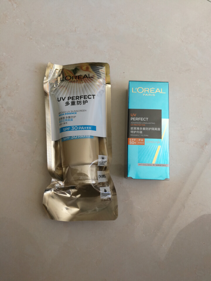 巴黎欧莱雅LOREAL防晒霜女多重防护隔离露spf50+PA++++套装男女全身脸部保湿防晒乳怎么样，好用吗，口碑，心得，评价，试用报告,第2张