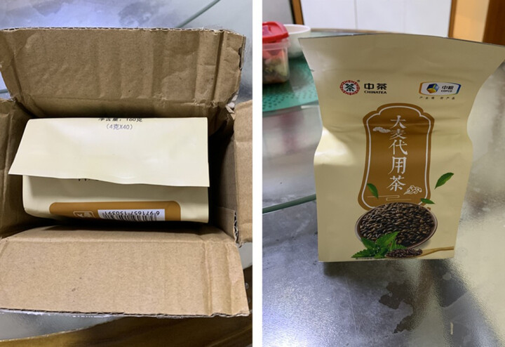 中粮中茶大麦茶冲泡代用茶叶烘焙麦香冲泡茶袋开胃助消化解油腻减肚去脂瘦瘦茶代用茶 泡着喝的茶160g 大麦茶一盒160g怎么样，好用吗，口碑，心得，评价，试用报告,第2张