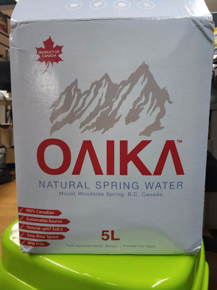 加拿大原装进口班芙OAIKA天然饮用水5L（家庭装饮用山泉水） 5L怎么样，好用吗，口碑，心得，评价，试用报告,第4张