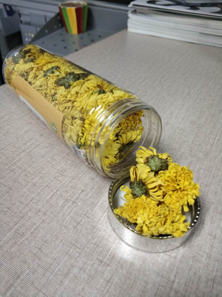 【买2送1再送杯】茗愿 菊花茶 婺源皇菊30克 皇菊贡菊金丝皇菊大菊花 花草茶罐装 年货礼盒 婺源皇菊30克/约80朵怎么样，好用吗，口碑，心得，评价，试用报告,第3张