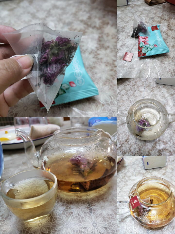 花养花 玫瑰花茶组合养生茶玫瑰花茶红枣桂圆枸杞茶荷叶茶包10种口味 20包怎么样，好用吗，口碑，心得，评价，试用报告,第4张