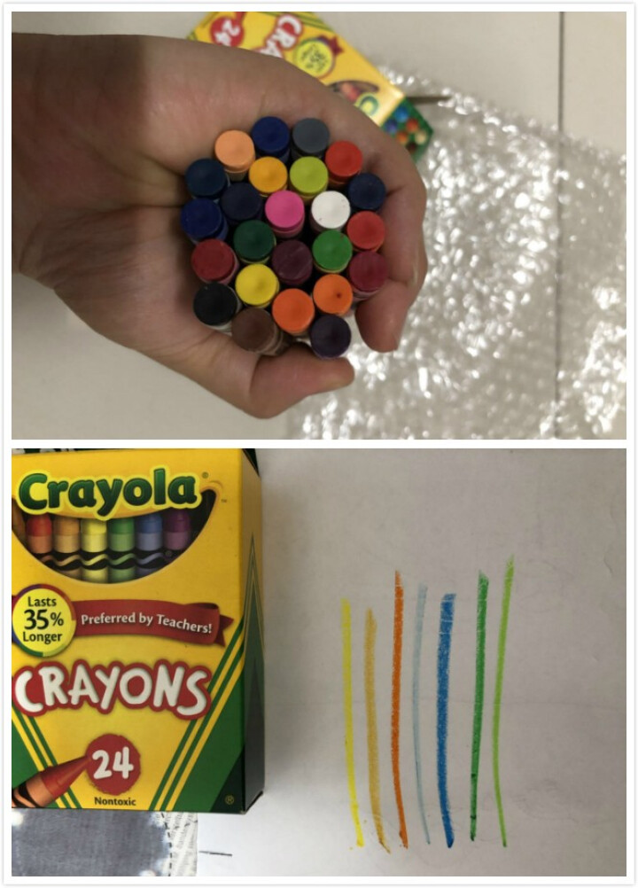 美国绘儿乐Crayola 儿童绘画 画笔工具 彩色蜡笔套装 学生绘画练习 24色标准蜡笔52,第4张