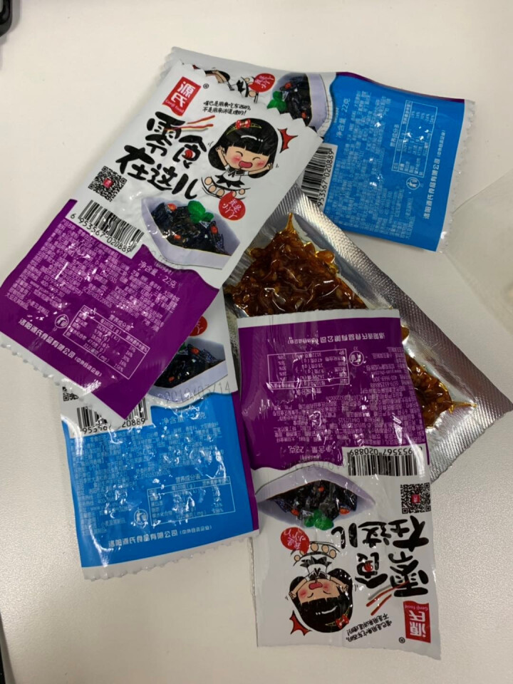 源氏（Genji food）网红辣条大礼包 9.9包邮 京东休闲零食麻辣辣味抖音辣条辣片 源氏辣片1包+辣条1包（香辣味）怎么样，好用吗，口碑，心得，评价，试用,第4张