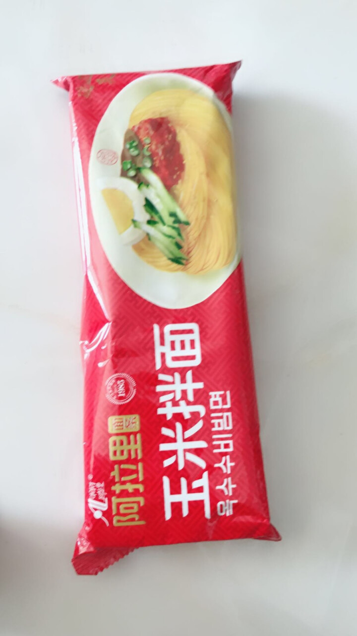 阿拉里玉米面条 朝鲜族特色拌面 方便速食带调料 183g*1袋怎么样，好用吗，口碑，心得，评价，试用报告,第2张