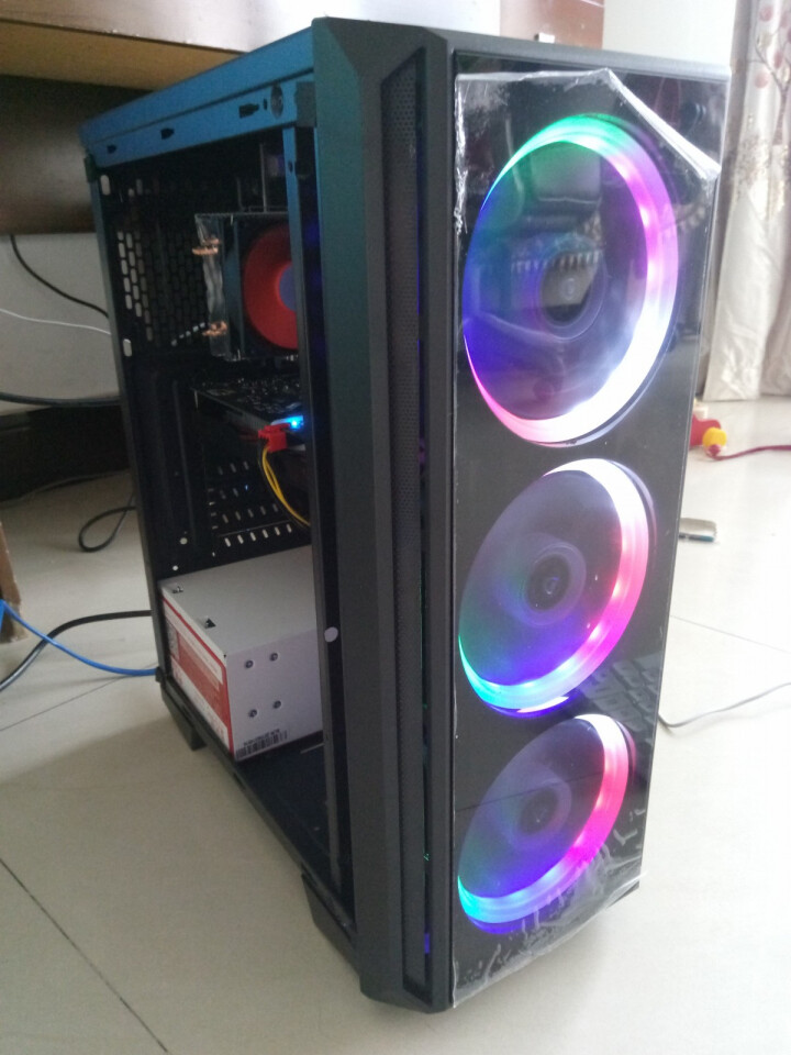 几何星空i5 9400F/GTX1060/RX580 8G游戏办公吃鸡台式组装电脑主机DIY组装机 单主机 配置一I5 9400F+8G+RX560 4G怎么样,第2张