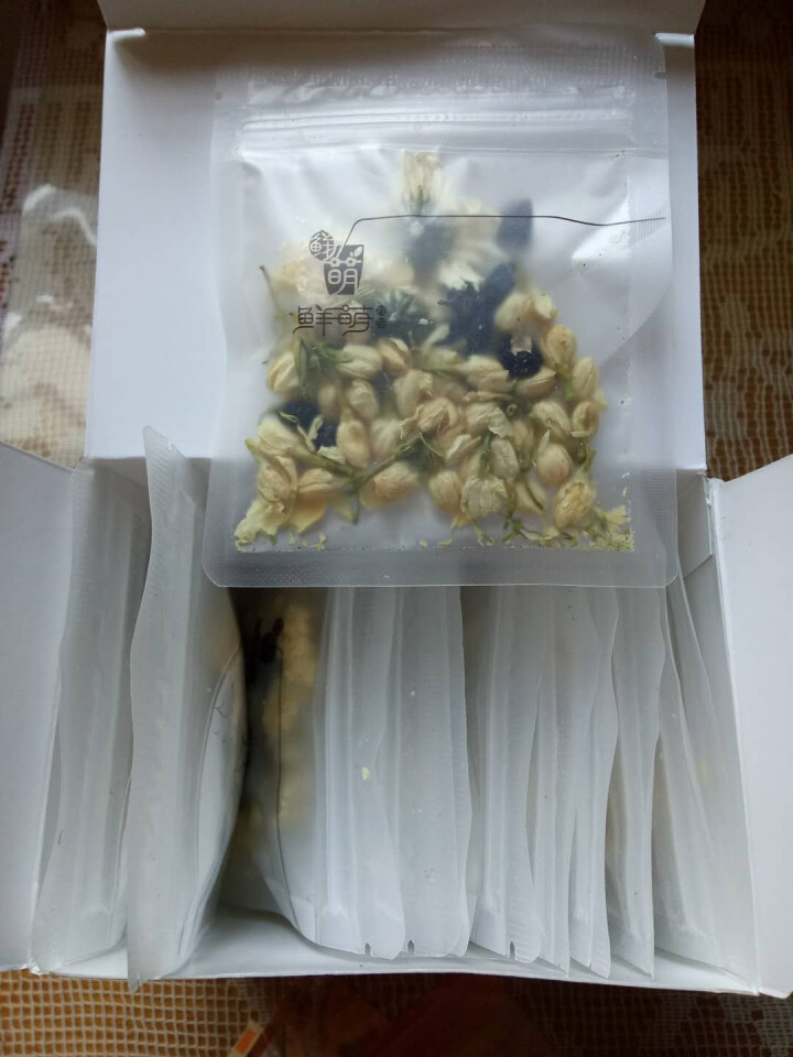 鲜萌花草茶 幽兰菊花黑果枸杞茶 茉莉花菊花黑枸杞养生组合花茶包眼睛干涩清目去疲劳下火气凉茶12袋/盒 幽兰—菊花黑果枸杞茶怎么样，好用吗，口碑，心得，评价，试用,第3张