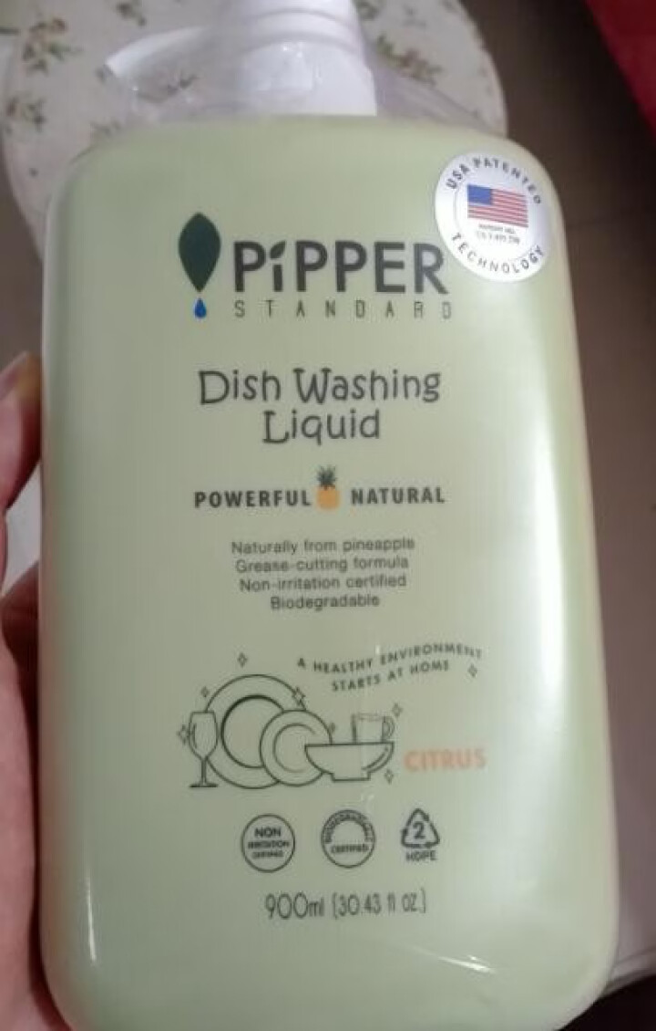 PIPPER 洗洁精 900ml 果蔬清洁剂 植物酵素怎么样，好用吗，口碑，心得，评价，试用报告,第2张