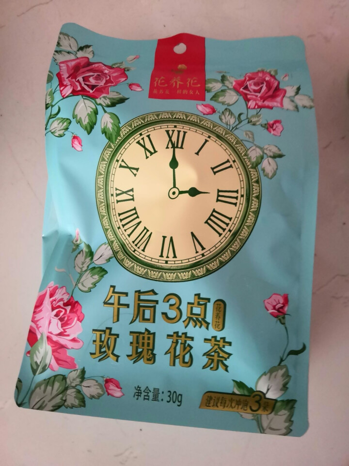 花养花 玫瑰花茶特级玫瑰花茶大朵花冠茶花草茶平阴烘干无硫纸袋装30g 30g怎么样，好用吗，口碑，心得，评价，试用报告,第2张