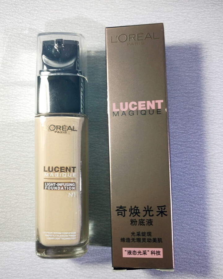 欧莱雅（LOREAL）奇焕光采粉底液N1 适合自然偏黄肤色（保湿 遮瑕 滋润）怎么样，好用吗，口碑，心得，评价，试用报告,第2张