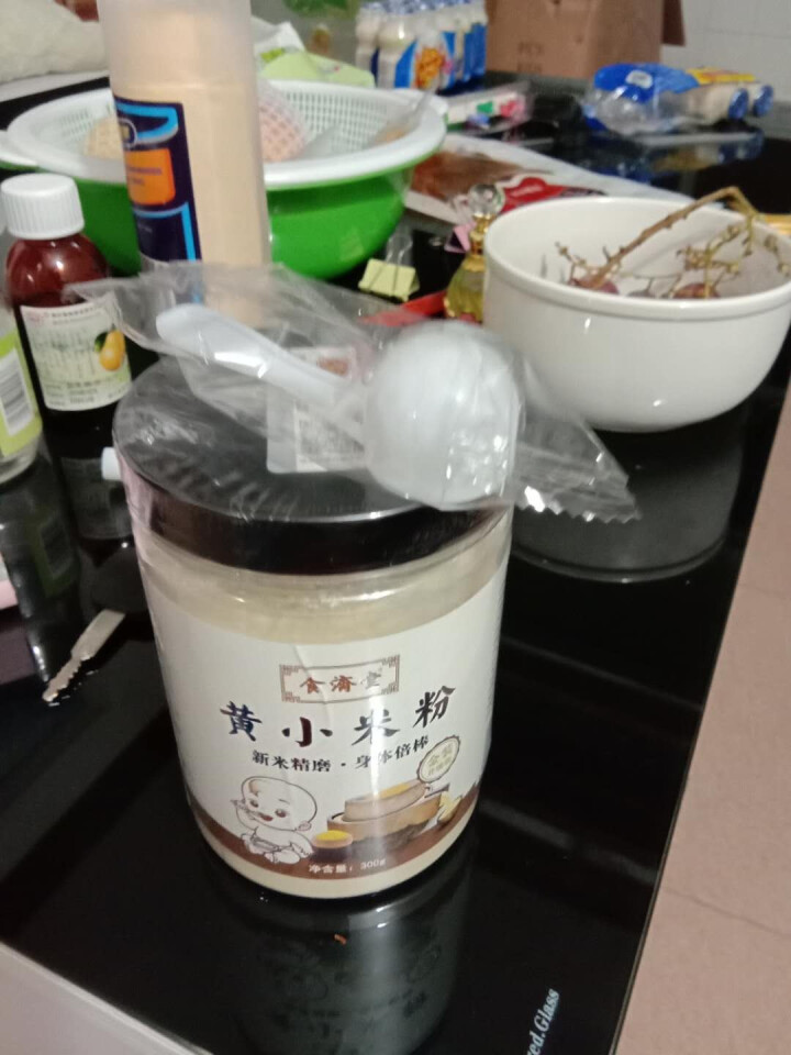 买2送1食濟堂黄小米粉原味现磨烘焙熟即食婴儿无糖精山西沁州黄小米杂粮怎么样，好用吗，口碑，心得，评价，试用报告,第2张