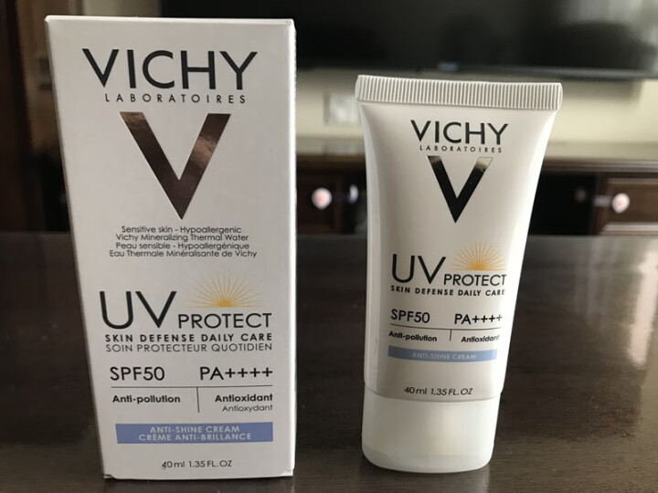 薇姿（VICHY）丝缎柔润每日防晒霜 SPF50 PA++++ 40ml（质地轻薄 滋润防脱妆  法国原装进口）怎么样，好用吗，口碑，心得，评价，试用报告,第2张