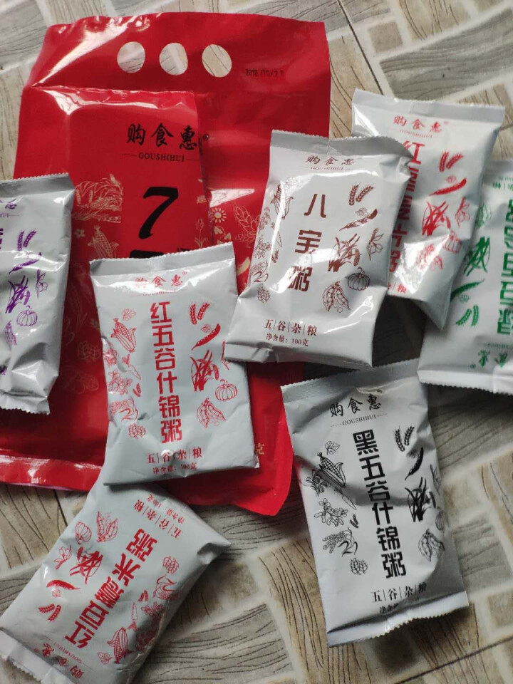 购食惠 7日粥道 五谷杂粮 粥米 7种700g（粥米 粗粮 组合 杂粮 八宝粥原料）怎么样，好用吗，口碑，心得，评价，试用报告,第2张