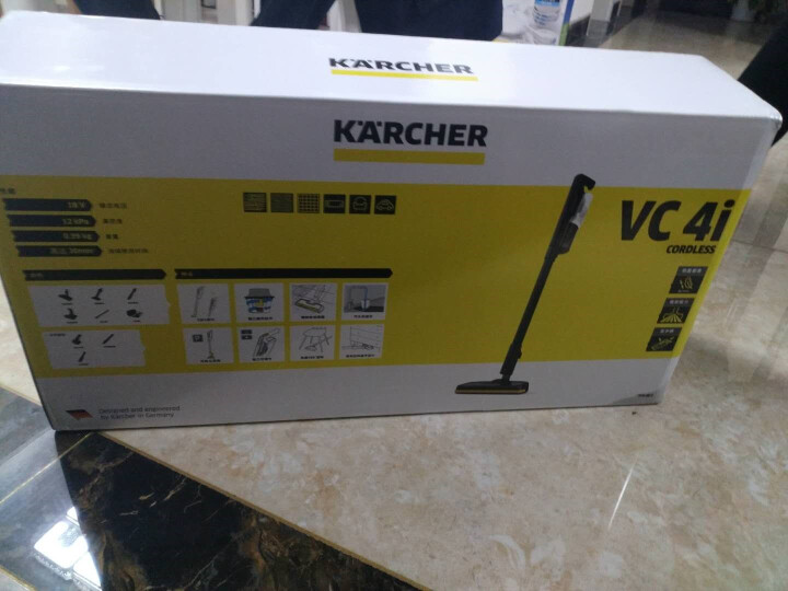 KARCHER卡赫 无线吸尘器 家用充电手持式无绳除螨吸尘 凯驰集团VC4i 白色豪华版怎么样，好用吗，口碑，心得，评价，试用报告,第2张