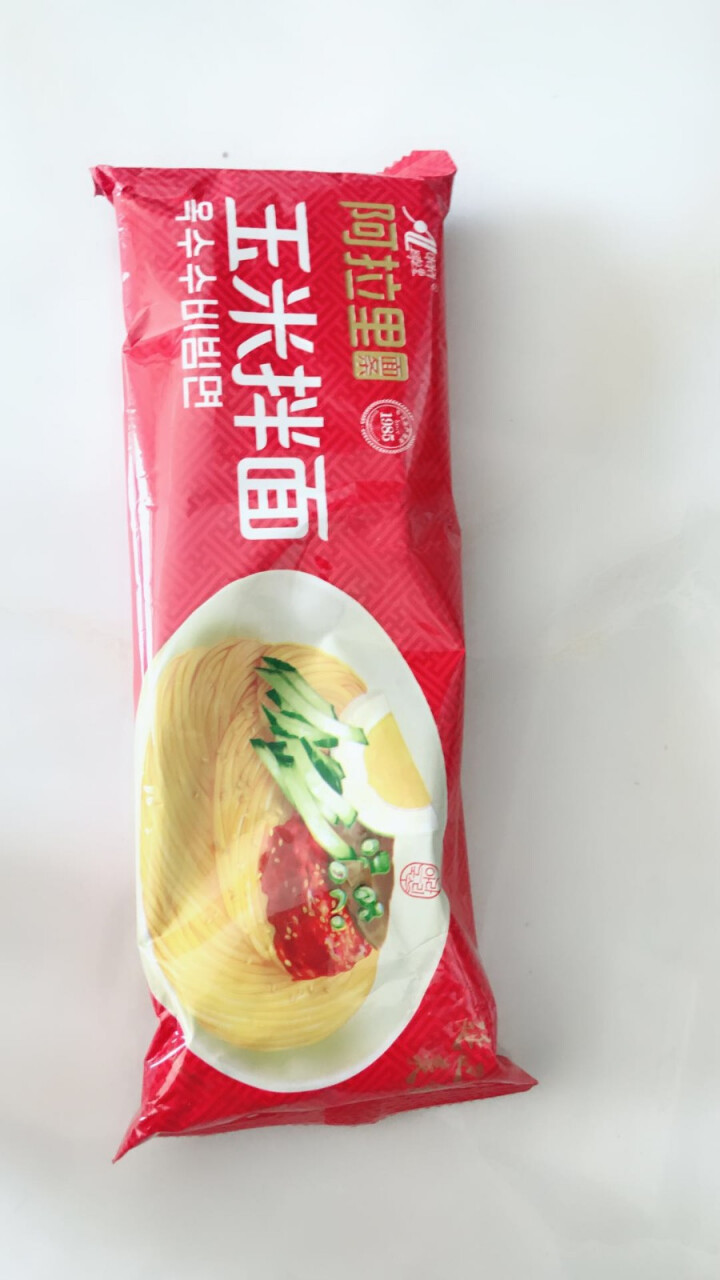 阿拉里玉米面条 朝鲜族特色拌面 方便速食带调料 183g*1袋怎么样，好用吗，口碑，心得，评价，试用报告,第4张