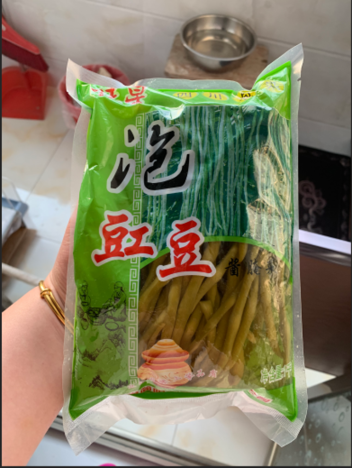 味星 泡豇豆拌面泡菜酱菜咸菜下饭菜酸豇豆 1kg怎么样，好用吗，口碑，心得，评价，试用报告,第4张