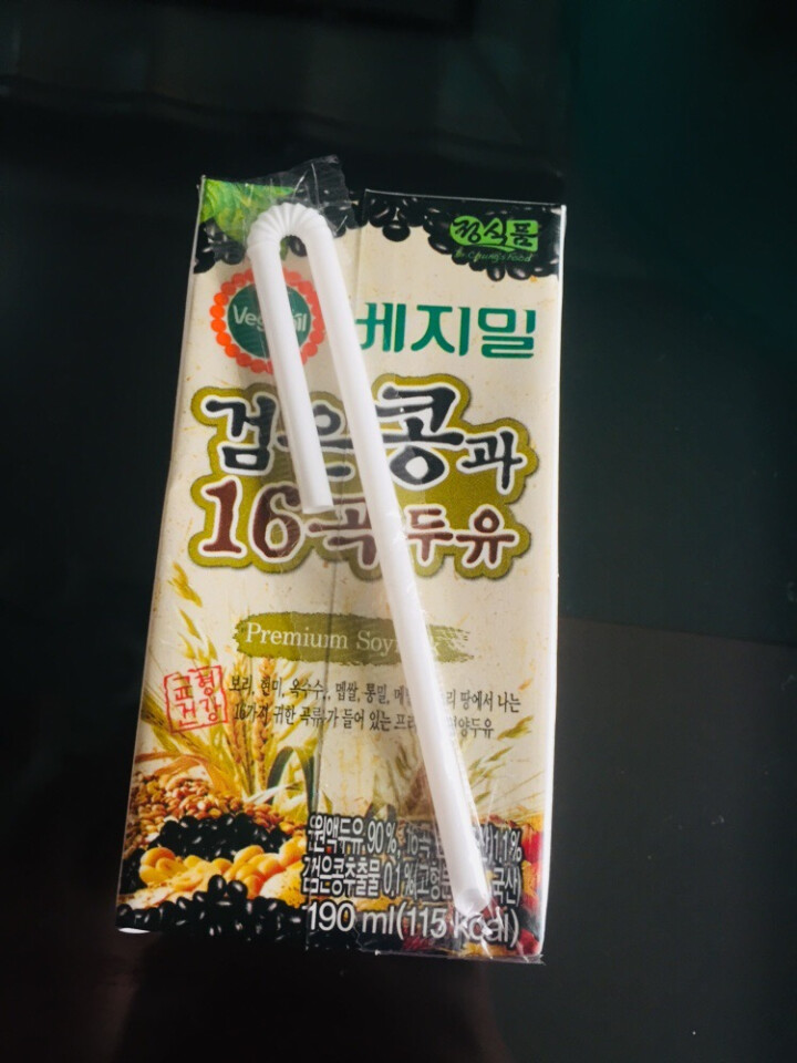 【韩国进口】倍吉美尔16谷物黑豆豆奶营养豆乳 190ml*2（体验装）怎么样，好用吗，口碑，心得，评价，试用报告,第3张