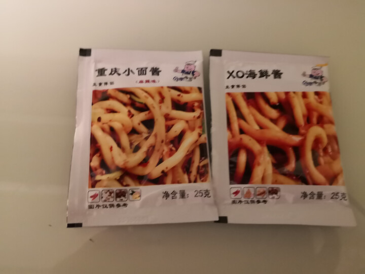 小肥拌饭25g*20袋XO海鲜酱重庆小面酱拌面酱料包小包装香辣麻辣味袋装 25g重庆小面+XO海鲜酱各一袋怎么样，好用吗，口碑，心得，评价，试用报告,第3张