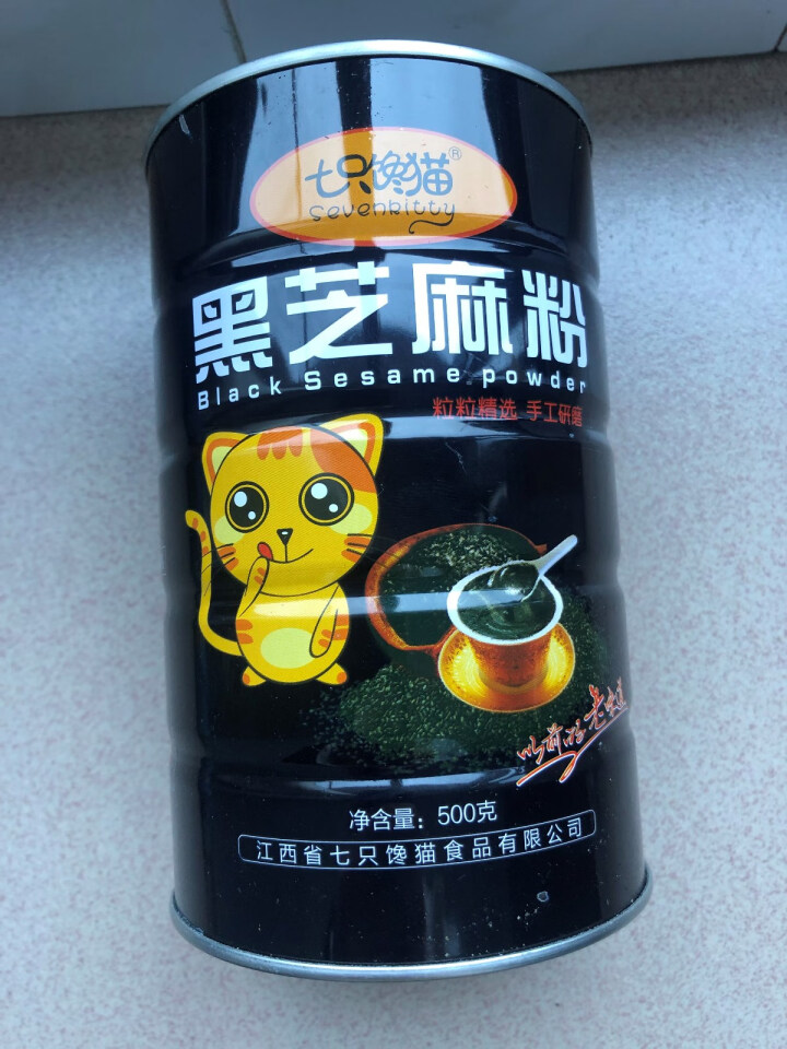 七只馋猫 黑芝麻粉500g【送1斤营养山药面条】即食现磨 孕妇小孩代餐粉食品 五谷杂粮礼品怎么样，好用吗，口碑，心得，评价，试用报告,第2张