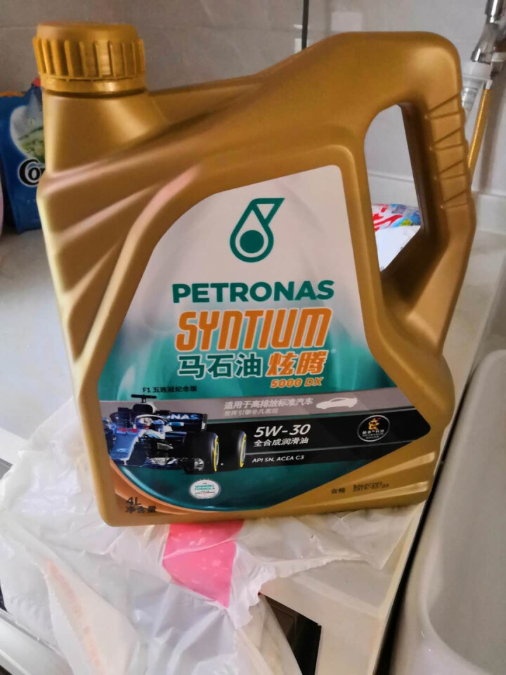 马石油 (PETRONAS ) F1五连冠纪念版 炫腾5000全合成机油 5W,第3张