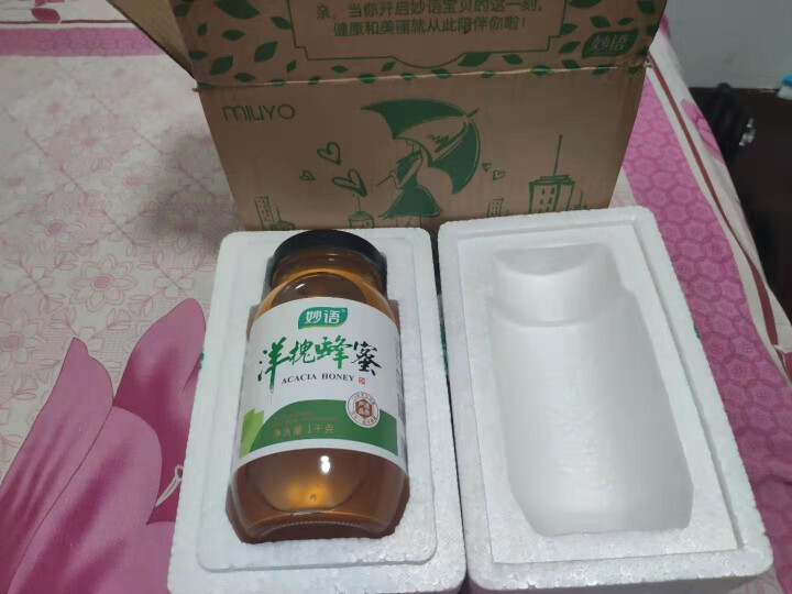 妙语纯正天然洋槐花蜜蜂蜜农家自产土蜂蜜峰蜜蜂巢蜜成熟蜜 妙语洋槐蜂蜜1kg怎么样，好用吗，口碑，心得，评价，试用报告,第2张