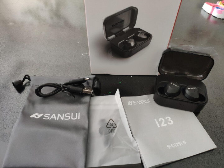 【限时秒杀】Sansui/山水 I23无线蓝牙耳机 动铁迷你超小运动隐形双耳塞 黑色/7级防水怎么样，好用吗，口碑，心得，评价，试用报告,第3张