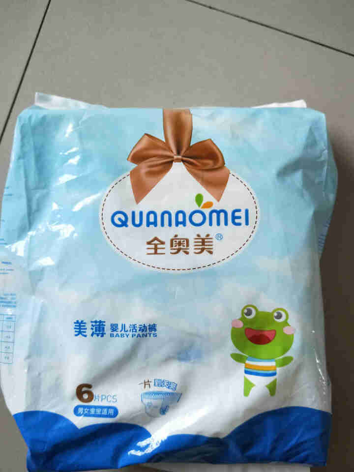 全奥美（Quanaomei）美薄系列婴儿纸尿裤尿不湿拉拉裤活动裤L码 M码体验装/6片怎么样，好用吗，口碑，心得，评价，试用报告,第2张