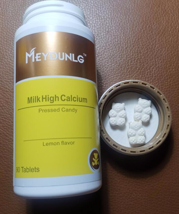 美敦力加（MEYDUNLG） 儿童钙片钙咀嚼片 乳钙 原装进口 多种口味可选 柠檬味2020年2月怎么样，好用吗，口碑，心得，评价，试用报告,第4张