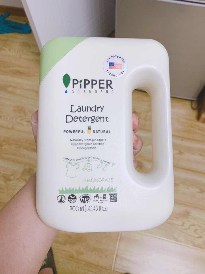 PIPPER 洗衣液柠檬香型 900ml 婴儿洗衣液 植物酵素 柠檬草香型怎么样，好用吗，口碑，心得，评价，试用报告,第2张