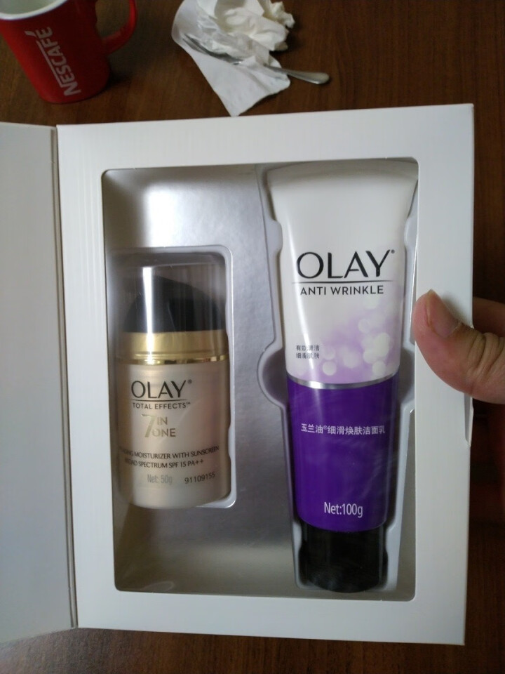 玉兰油（OLAY）防日晒霜女多效修护系列礼盒装 洁面+防日晒 50ml怎么样，好用吗，口碑，心得，评价，试用报告,第3张