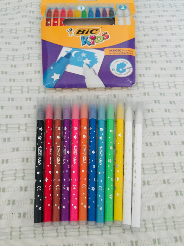 BIC  Kids 比克儿童魔法可擦水彩笔（10色+2支可擦笔）进口文具 儿童学生绘画画画水彩笔怎么样，好用吗，口碑，心得，评价，试用报告,第4张