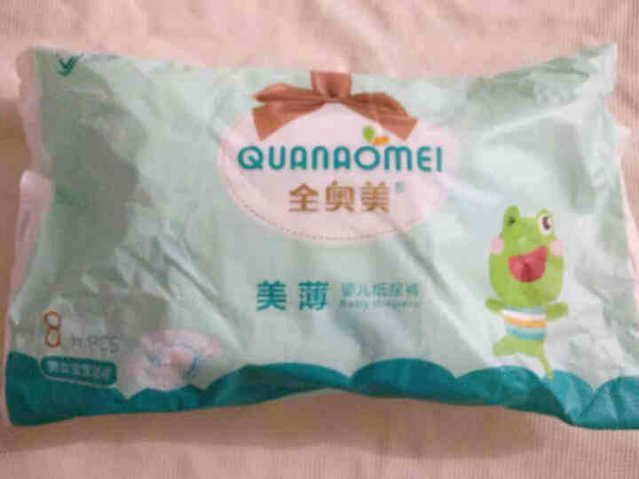 全奥美（Quanaomei）美薄系列婴儿纸尿裤尿不湿尿裤M码52片 M码体验装/8片怎么样，好用吗，口碑，心得，评价，试用报告,第2张