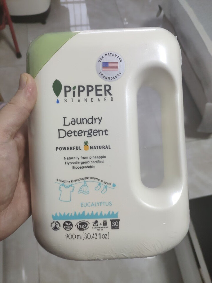 PIPPER 洗衣液尤加利香 900ml 婴儿洗衣液 植物酵素 尤加利香型怎么样，好用吗，口碑，心得，评价，试用报告,第2张