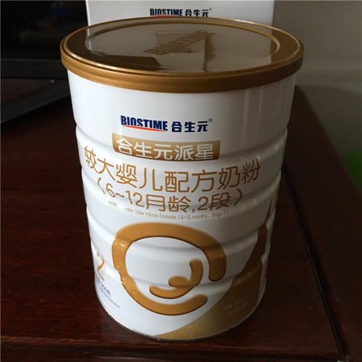 合生元（BIOSTIME）派星（原超级金装）较大婴儿配方奶粉2段900g 法国进口 新老包装随机发货（6,第2张