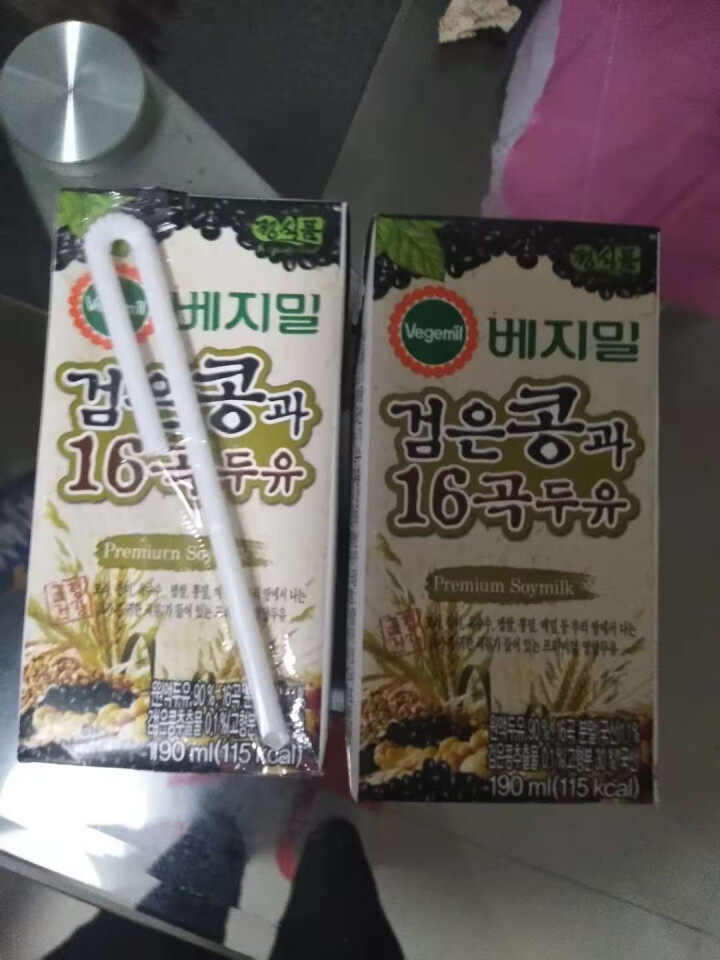 韩国进口 倍吉美尔16谷物黑豆豆奶营养豆乳 190ml*2（体验装）怎么样，好用吗，口碑，心得，评价，试用报告,第2张