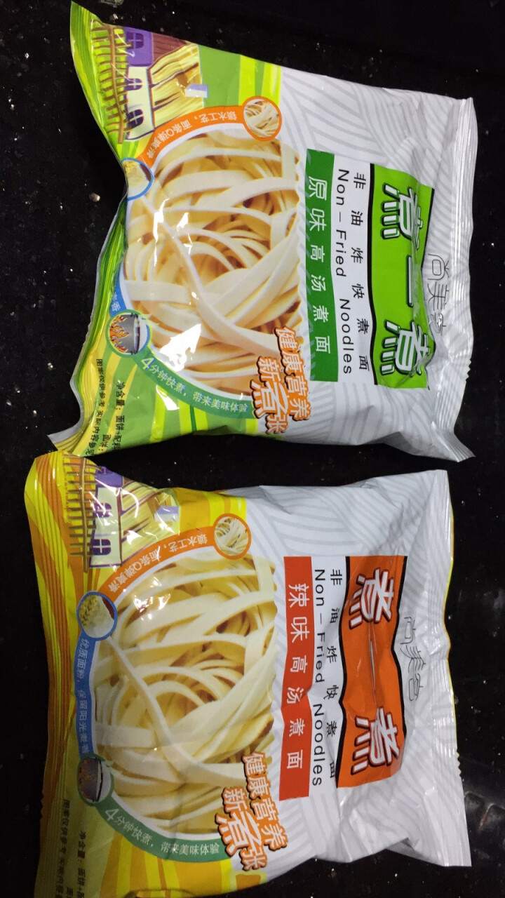 尚美客煮一煮非油炸快煮面原味/辣味高汤煮面净含量面饼80克/袋拌面手工制面 原味高汤煮面5包装怎么样，好用吗，口碑，心得，评价，试用报告,第2张