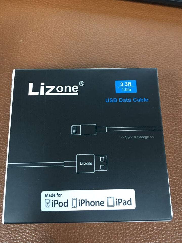 Lizone苹果数据线Xs Max/XR电源 iPhone6s/X/7plus/8手机快充充电器线 银色,第4张