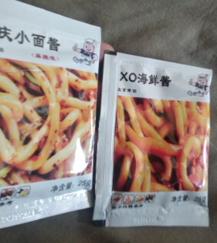 小肥拌饭25g*20袋XO海鲜酱重庆小面酱拌面酱料包小包装香辣麻辣味袋装 25g重庆小面+XO海鲜酱各一袋怎么样，好用吗，口碑，心得，评价，试用报告,第4张