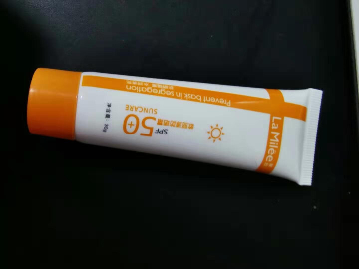 LaMilee莱玫 防晒霜30g 保湿防晒露防晒霜乳男女 SPF50+ 长效持久 隔离紫外线 橙色怎么样，好用吗，口碑，心得，评价，试用报告,第4张