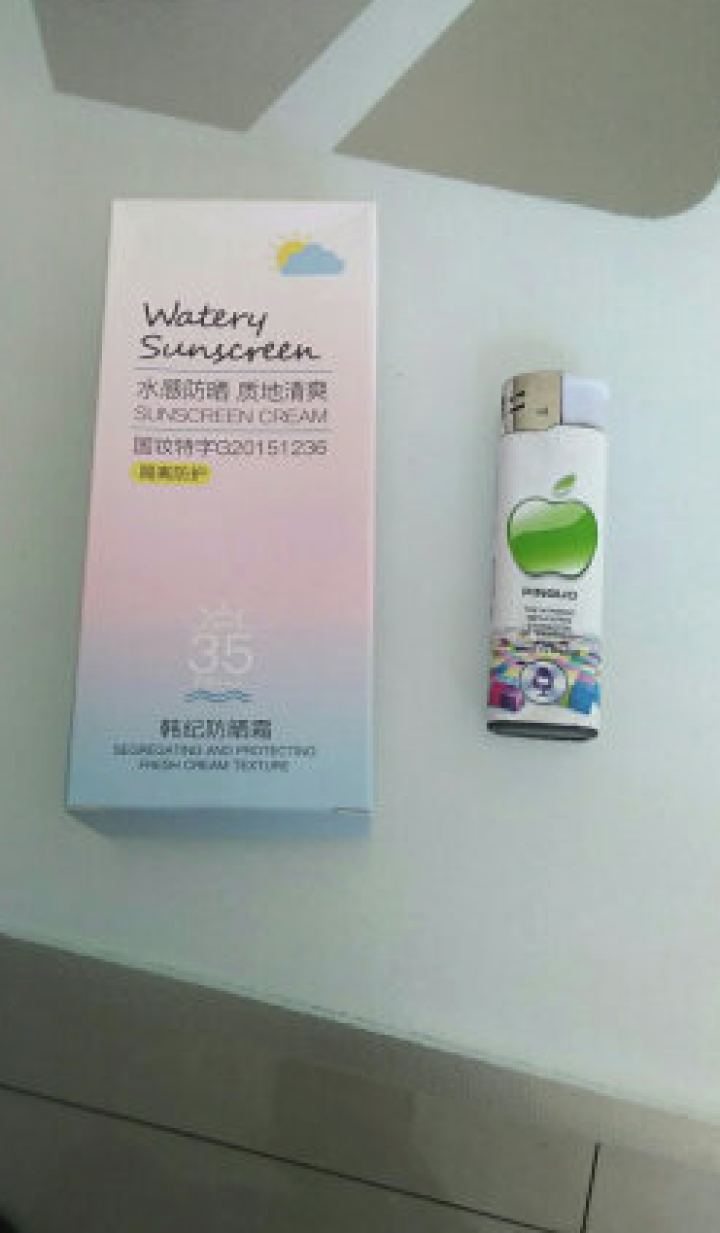 韩纪防晒霜SPF35PA+++ 防晒隔离乳霜紫外线 清爽防水保湿补水面部全身户外 男女士学生军训正品 防哂霜50g怎么样，好用吗，口碑，心得，评价，试用报告,第2张