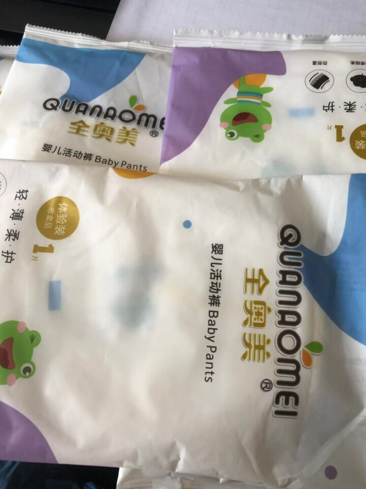 全奥美（Quanaomei）轻薄柔护系列婴儿纸尿裤尿不湿拉拉裤活动裤M/L/XL/XXL 体验装L 4片（9,第4张