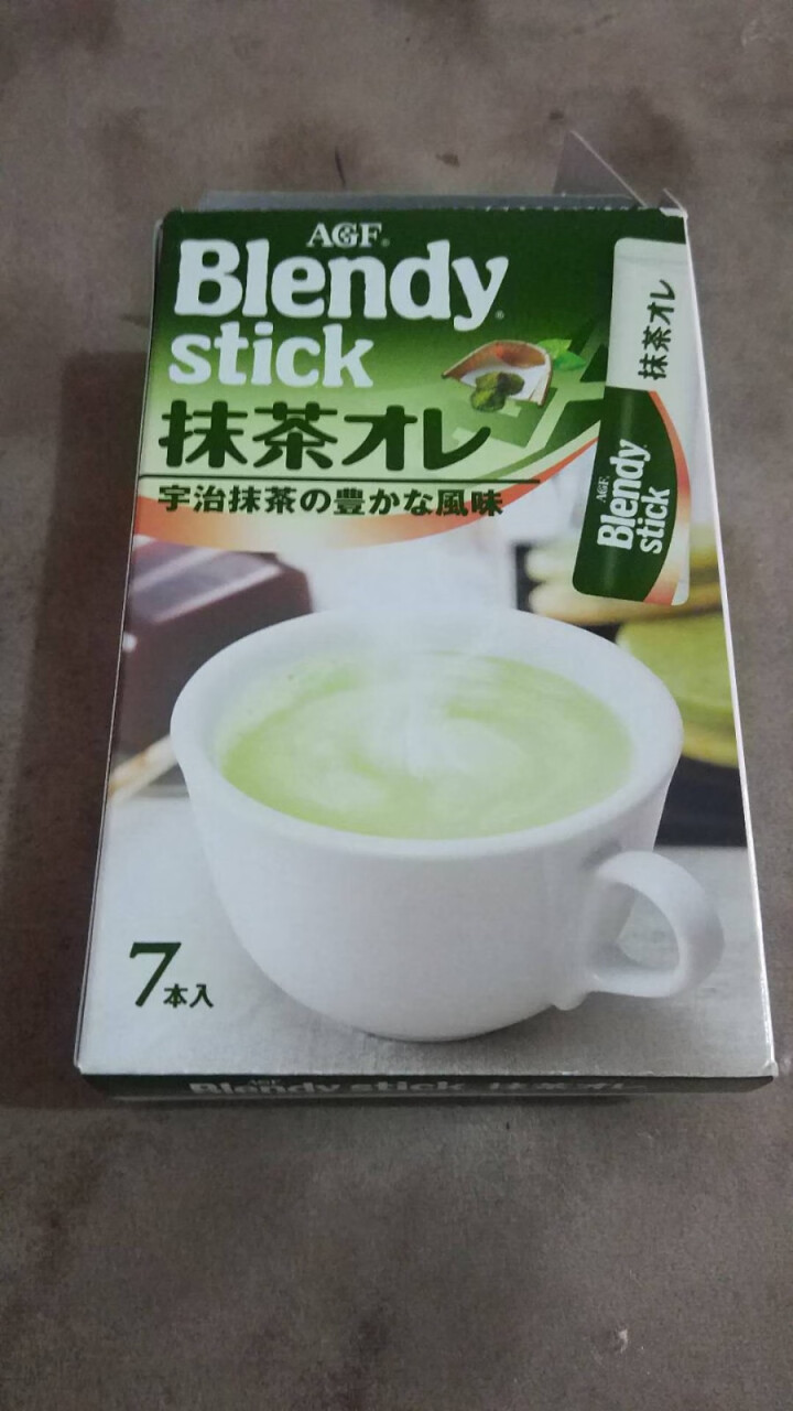 日本进口冲饮品 AGF系列 宇治抹茶拿铁非咖啡 抹茶奶茶 冷热冲调 7支装84g怎么样，好用吗，口碑，心得，评价，试用报告,第3张