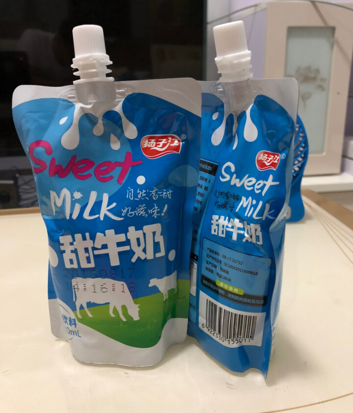 扬子江 牛奶饮品礼盒装 网红饮料 甜牛奶220ml*16袋/箱怎么样，好用吗，口碑，心得，评价，试用报告,第4张